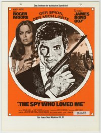 1f1729 SPY WHO LOVED ME 10x13 Swiss promo mobile 1977 Roger Moore as James Bond, sexy Barbara Bach