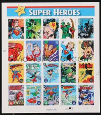 1f0242 SUPER HEROES STAMP SHEET stamp sheet 2006 DC Comics, Superman & more, 20 stamps!
