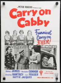 1f1702 CARRY ON CABBY New Zealand daybill 1967 James, English taxis, funniest one of them EVER!