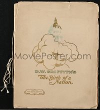 1f1909 BIRTH OF A NATION souvenir program book 1915 D.W. Griffith's tale of the Ku Klux Klan!