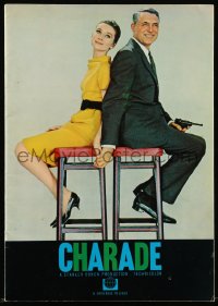 1f1629 CHARADE Australian souvenir program book 1963 Cary Grant & sexy Audrey Hepburn, Stanley Donen!