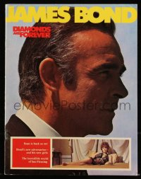 1f0875 DIAMONDS ARE FOREVER English souvenir program book 1971 Connery as Bond, country of origin!