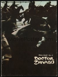 1f1919 DOCTOR ZHIVAGO 36pg souvenir program book 1965 Omar Sharif, Julie Christie, David Lean