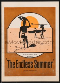 1f1920 ENDLESS SUMMER souvenir program book 1967 Van Hamersveld art, Bruce Brown, surfing classic!