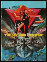 1f1958 SPY WHO LOVED ME souvenir program book 1977 Peak art of Roger Moore as James Bond & Bach!