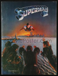 1f1962 SUPERMAN II souvenir program book 1981 Christopher Reeve, Terence Stamp, Gene Hackman!