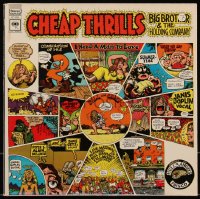 1f1244 BIG BROTHER & THE HOLDING COMPANY 33 1/3 RPM record 1968 Cheap Thrills, art by Robert Crumb!