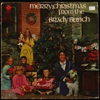 1f1245 BRADY BUNCH 33 1/3 RPM record 1970 Merry Christmas From The Brady Bunch, great portrait!