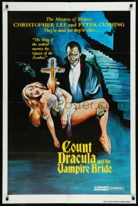 1f1160 SATANIC RITES OF DRACULA 1sh 1978 great artwork of Count Dracula & his Vampire Bride!