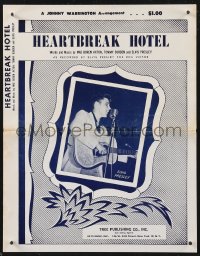 1f0138 ELVIS PRESLEY sheet music 1956 Heartbreak Hotel with arrangements for all instruments!