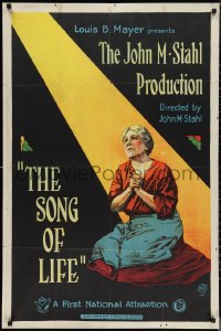 1f1176 SONG OF LIFE 1sh 1922 Grace Darmond abandons her family & is reunited with son, ultra rare!