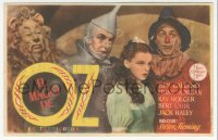 1f0376 WIZARD OF OZ 1pg Spanish herald 1945 Judy Garland, Jack Haley, Bert Lahr, Bolger, different!