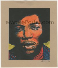1f0015 JIMI HENDRIX signed 10x12 art print 2004 by artist Jermaine Rogers, Exhausted Beauty!