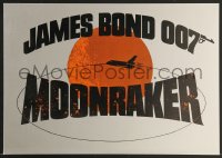 1f0060 MOONRAKER Swiss 8x12 poster 1979 Roger Moore as James Bond, different art of space shuttle!