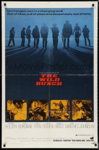 1f1236 WILD BUNCH 1sh 1969 Sam Peckinpah cowboy classic starring William Holden & Ernest Borgnine