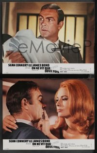 1f1807 YOU ONLY LIVE TWICE 9 French LCs R1970s Connery as James Bond, some different images!