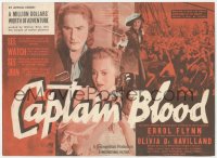 1f0272 CAPTAIN BLOOD herald 1936 great images of Errol Flynn & Olivia de Havilland, very rare!