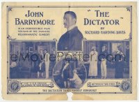 1f0276 DICTATOR herald 1915 John Barrymore, you shall be shotted at sunrise, ultra rare!