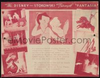 1f0325 FANTASIA Australian herald 1942 Disney cartoon classic w/Leopold Stokowski music, ultra rare!