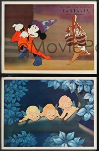 1f1790 FANTASIA 12 color 11x14 Japanese stills 1955 Sorcerer's Apprentice Mickey Mouse, Disney!