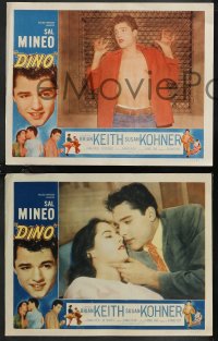1f0818 DINO 5 LCs 1957 Brian Keith, troubled teen Sal Mineo, Brian Keith, Susan Kohner!