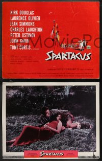 1f0790 SPARTACUS 8 roadshow LCs 1961 Kubrick classic, Kirk Douglas, Laurence Olivier, Jean Simmons!
