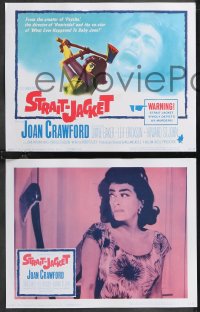 1f0791 STRAIT-JACKET 8 LCs 1964 crazy ax murderer Joan Crawford, William Castle!