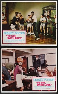1f0799 TO SIR, WITH LOVE 8 LCs 1967 Sidney Poitier's the teacher who had to tame turned-on teens!