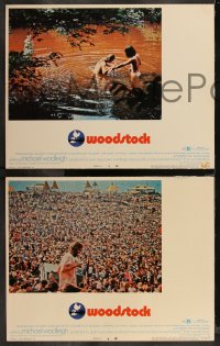 1f0802 WOODSTOCK 8 LCs 1970 great images from legendary rock 'n' roll concert!