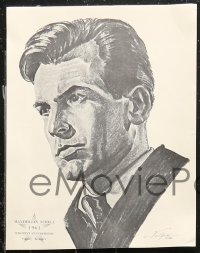 1f0014 ACADEMY AWARDS PORTFOLIO art portfolio 1962 Volpe art of all Best Actor & Actress winners!