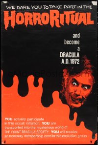 1g0051 DRACULA A.D. 1972 40x60 1972 Hammer, Christopher Lee, HorroRitual, we dare you!