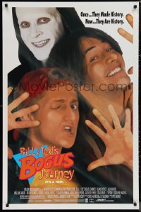 1g1111 BILL & TED'S BOGUS JOURNEY 1sh 1991 Keanu Reeves & Alex Winter, Grim Reaper, they're history!