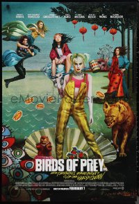 1g1112 BIRDS OF PREY advance DS 1sh 2020 Margot Robbie as Harley Quinn, great surreal artwork!