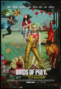 1g1113 BIRDS OF PREY int'l advance DS 1sh 2020 Margot Robbie as Harley Quinn, great surreal artwork!