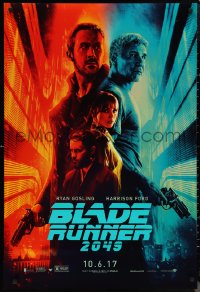 1g1116 BLADE RUNNER 2049 teaser DS 1sh 2017 great montage image with Harrison Ford & Ryan Gosling!