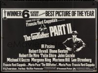 1g0578 GODFATHER PART II British quad 1975 Al Pacino in Francis Ford Coppola classic crime sequel!