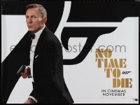 1g0601 NO TIME TO DIE teaser DS British quad 2021 Craig as James Bond 007 with gun, November!
