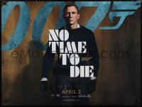 1g0602 NO TIME TO DIE teaser DS British quad 2021 Craig as James Bond 007 by Nicola Dove, April!
