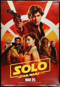 1g0087 SOLO teaser DS bus stop 2018 A Star Wars Story, Ehrenreich, Clarke, Harrelson, art of top cast!