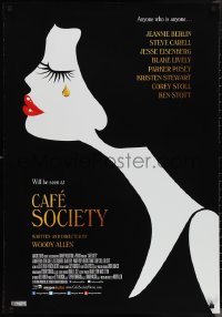1g0493 CAFE SOCIETY Canadian 1sh 2016 Woody Allen, Eisenberg, Stewart, Lively, art of crying woman!