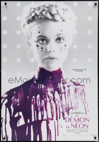 1g0495 NEON DEMON teaser Canadian 1sh 2016 Elle Fanning covered in paint, Nicolas Winding Refn!