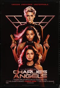 1g1131 CHARLIE'S ANGELS int'l teaser DS 1sh 2019 Kristen Stewart with Naomi Scott & Ella Balinska!