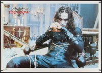 1g0034 CROW 40x55 English commercial poster 1994 Brandon Lee's final movie, full-length image!