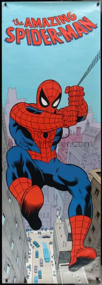 1g0043 SPIDER-MAN 26x74 commercial poster 1987 cool artwork of comic book superhero, Spidey!