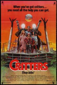 1g1137 CRITTERS 1sh 1986 great completely different art of cast & monsters by Ken Barr!