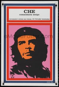 1g0483 CHE COMANDANTE AMIGO Cuban R1990s great silkscreen art of revolutionary by Reboiro!