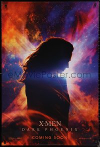 1g1145 DARK PHOENIX int'l teaser DS 1sh 2019 Marvel Comics, X-Men, Sophie Turner in the title role!