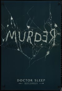 1g1157 DOCTOR SLEEP teaser DS 1sh 2019 Shining sequel, McGregor, Redrum/Murder in broken mirror!