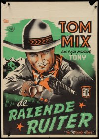 1g0485 MIRACLE RIDER Dutch 1935 Tom Mix is the idol of every boy in the world, different art!