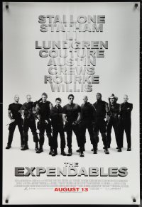 1g1168 EXPENDABLES advance 1sh 2010 Sylvester Stallone, Jason Statham, Jet Li, image of top cast!
